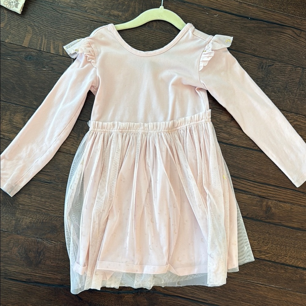 Pink Ruffled Kids Dress